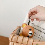 Wholesale Cute Design Cartoon Silicone Cover Skin for Airpod (1 / 2) Charging Case (Brown Bear)